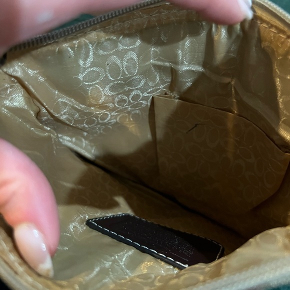 Vintage Coach Brown/Beige Monogram Crossbody Bag - Picture 7 of 13